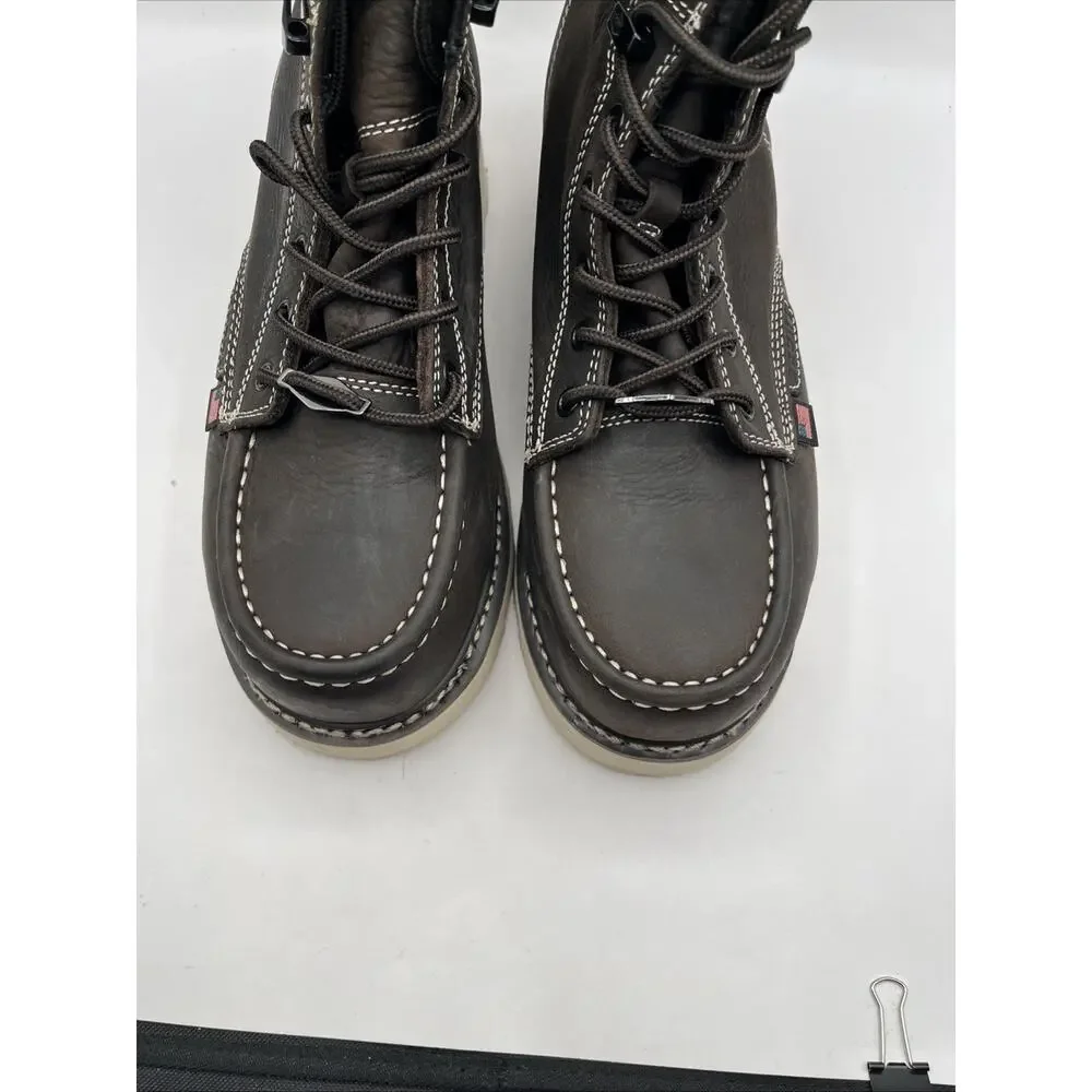 Brunt The Marin 6 Comp Toe Brown Work Boots Shoes Waterproof Men’s Sz 8 M NWOT